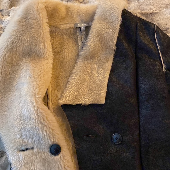 Vintage Neiman Marcus Faux Shearling Jacket Women’s Sz Small Excellent condition - Picture 6 of 11